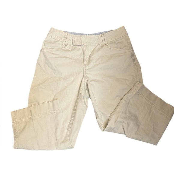 EDDIE BAUER Capri Crop Pants Hiking Women's Khaki Sand Taupe SZ 2 Outdoors EUC - Picture 7 of 13